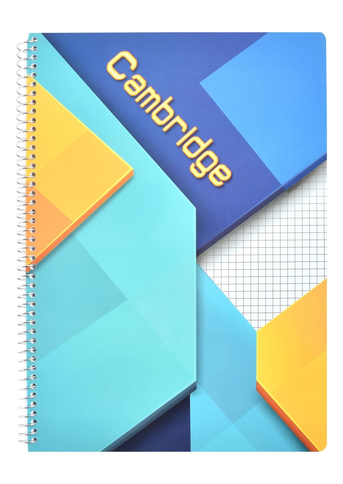 Eiffel Print Cambridge A4 Green Spiral Grid Notebook – 100 Sheets