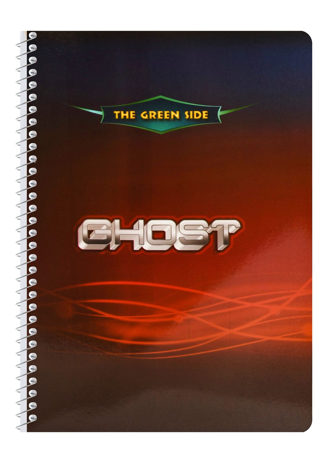 Eiffel Print Ghost Wire-Bound English Notebook – 80 Sheets