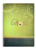 Eiffel Print Ghost Wire-Bound English Notebook – 80 Sheets
