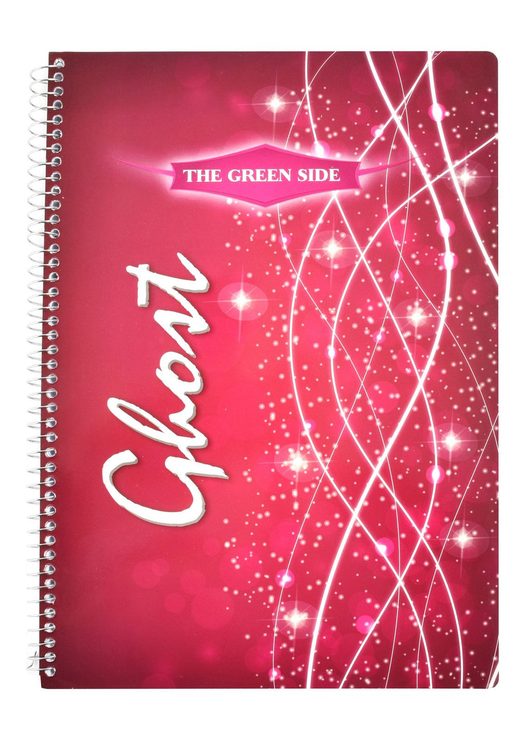 Eiffel Print Ghost Wire-Bound English Notebook – 80 Sheets
