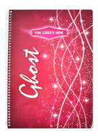 Eiffel Print Ghost Wire-Bound English Notebook – 80 Sheets