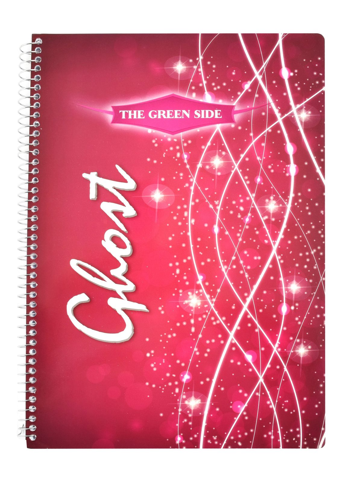 Eiffel Print Ghost Wire-Bound English Notebook – 80 Sheets