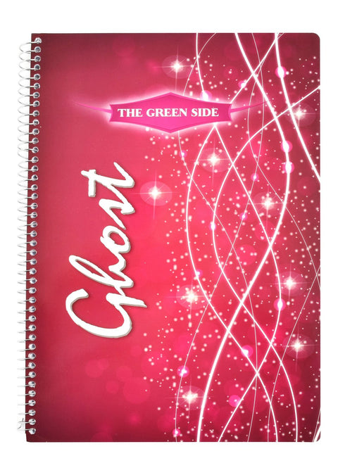 Eiffel Print Ghost Wire-Bound English Notebook – 80 Sheets