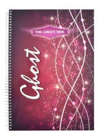 Eiffel Print Ghost A4 Purple Spiral Double Lined Notebook – 100 Sheets