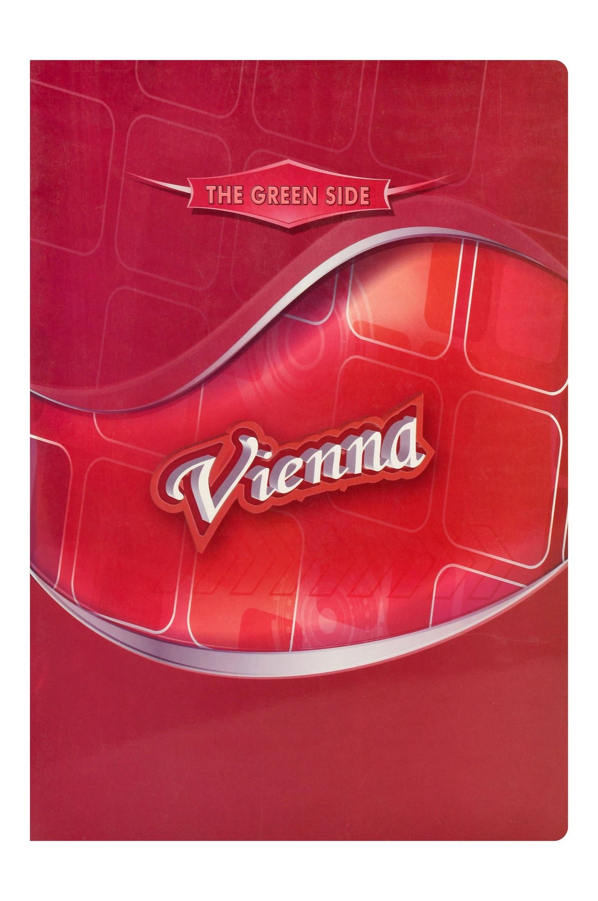 Eiffel Print Vienna A4 Red Double Lined Notebook – 100 Sheets