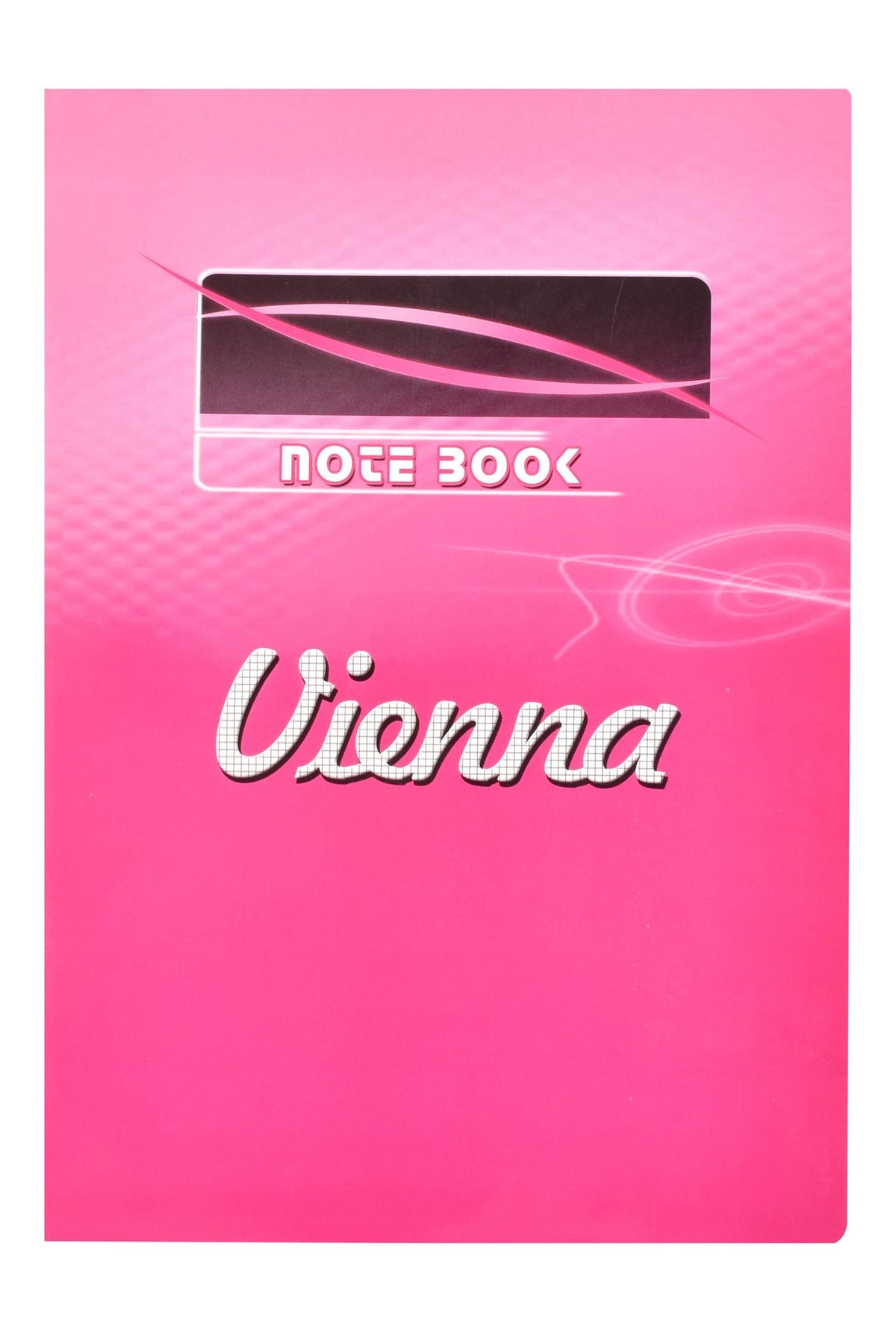 Eiffel Print Vienna A4 Red Double Lined Notebook – 100 Sheets
