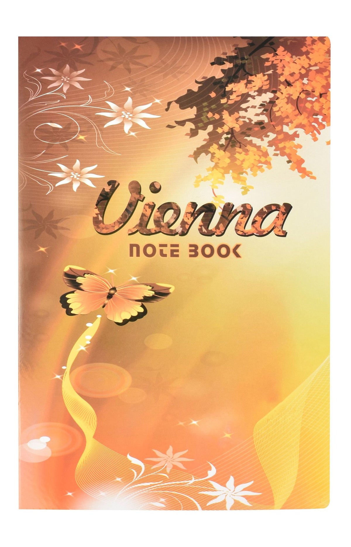 Eiffel Print Vienna A4 Red Double Lined Notebook – 100 Sheets