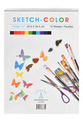 Eiffel Print Colored Sketch Pad