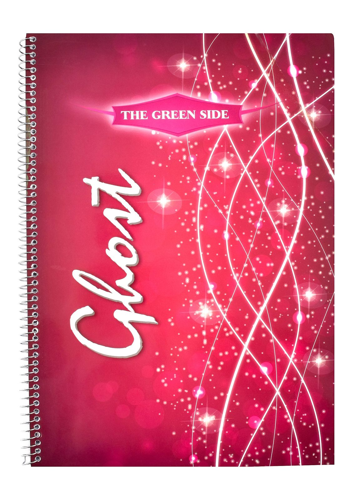 Eiffel Print Ghost Wire-Bound English Notebook – 60 Sheets