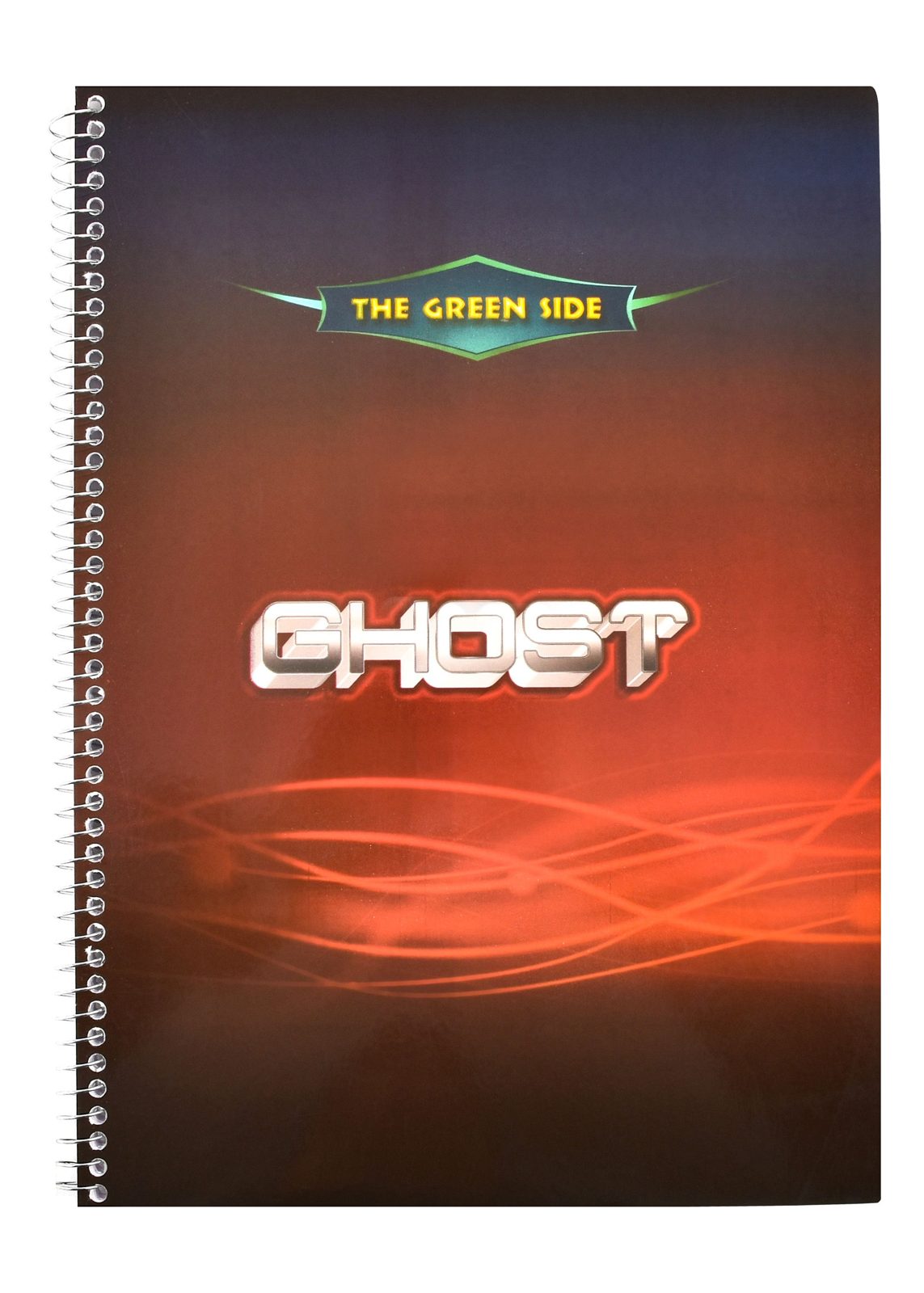 Eiffel Print Ghost Wire-Bound English Notebook – 60 Sheets