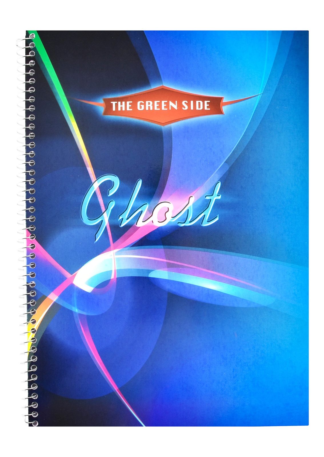 Eiffel Print Ghost Wire-Bound English Notebook – 60 Sheets