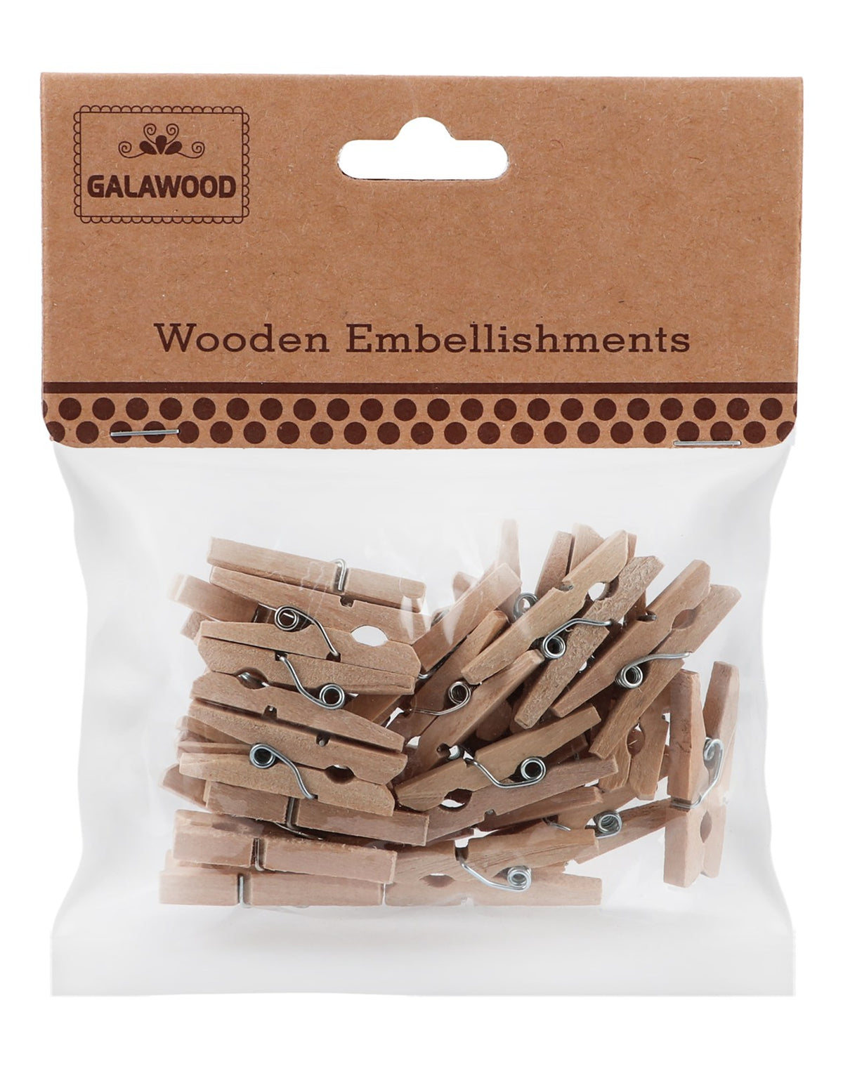 Small Wooden Crafting Pegs No. 14