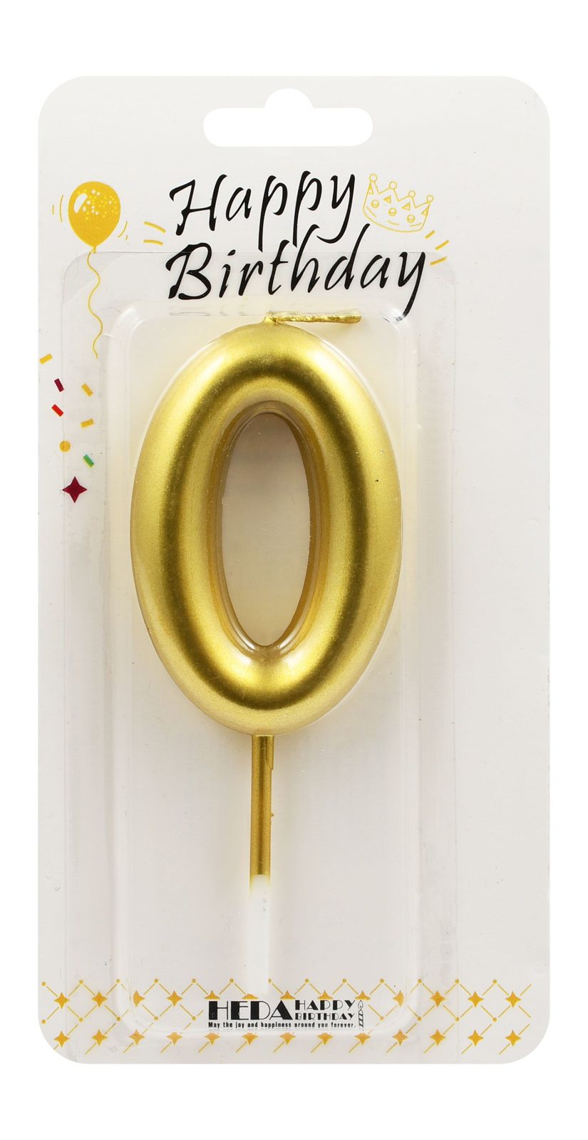 Number Birthday Candle – Gold / Silver