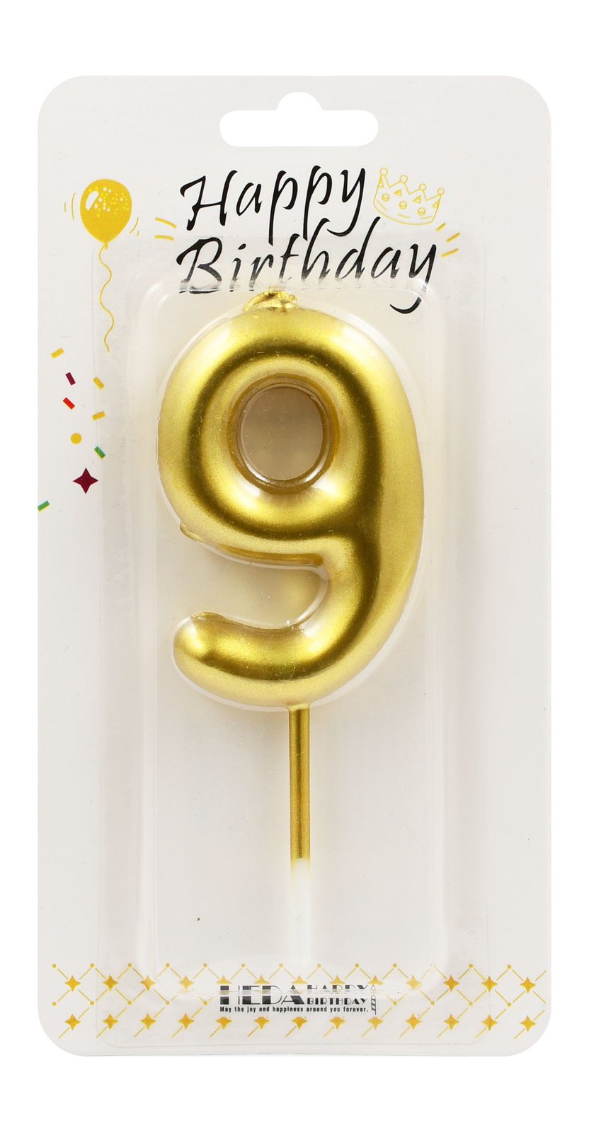 Number Birthday Candle – Gold / Silver