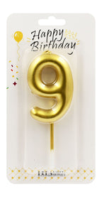 Number Birthday Candle – Gold / Silver
