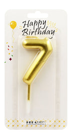 Number Birthday Candle – Gold / Silver