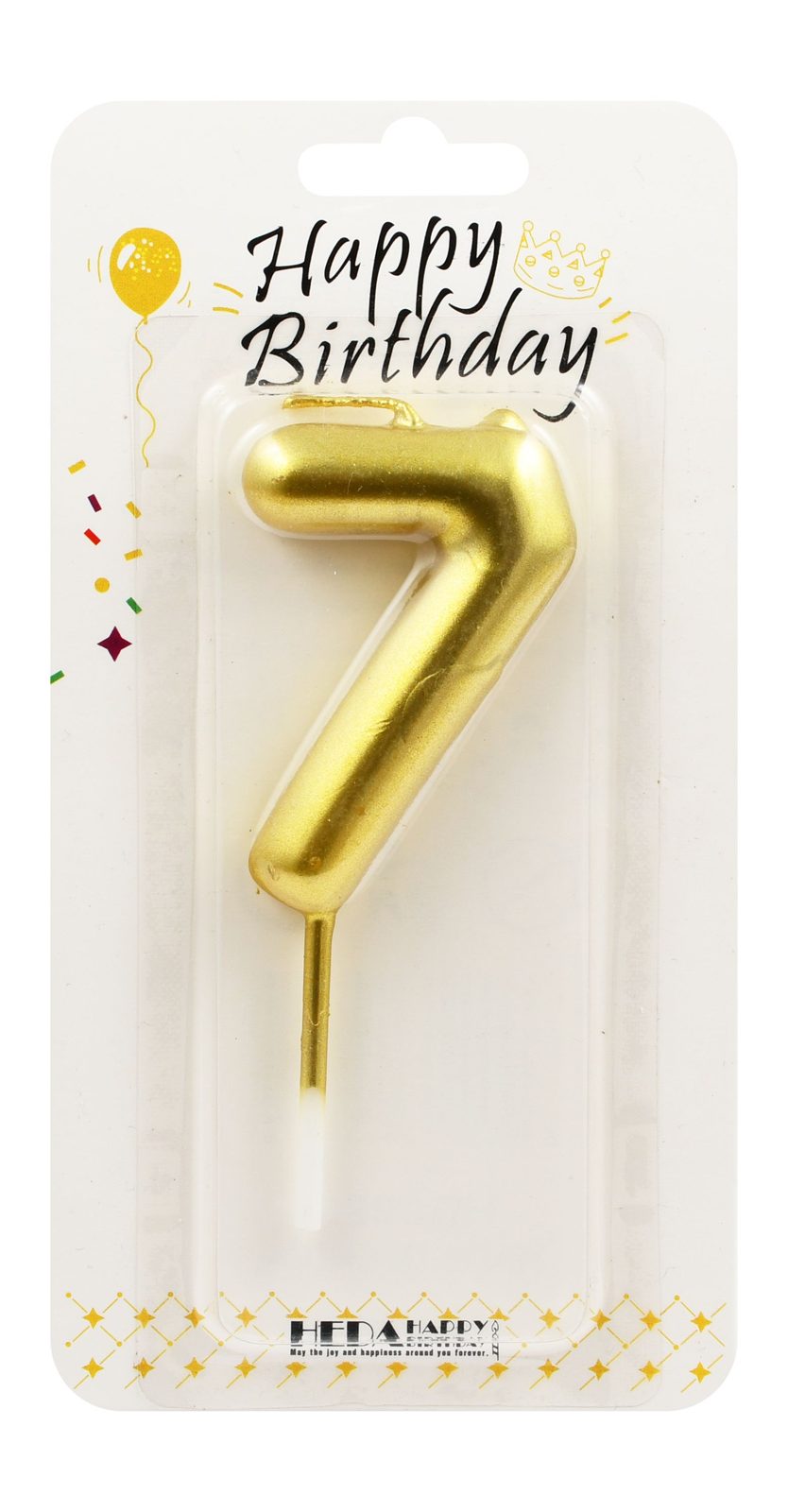 Number Birthday Candle – Gold / Silver