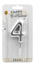 Number Birthday Candle – Gold / Silver