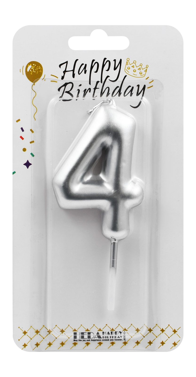 Number Birthday Candle – Gold / Silver