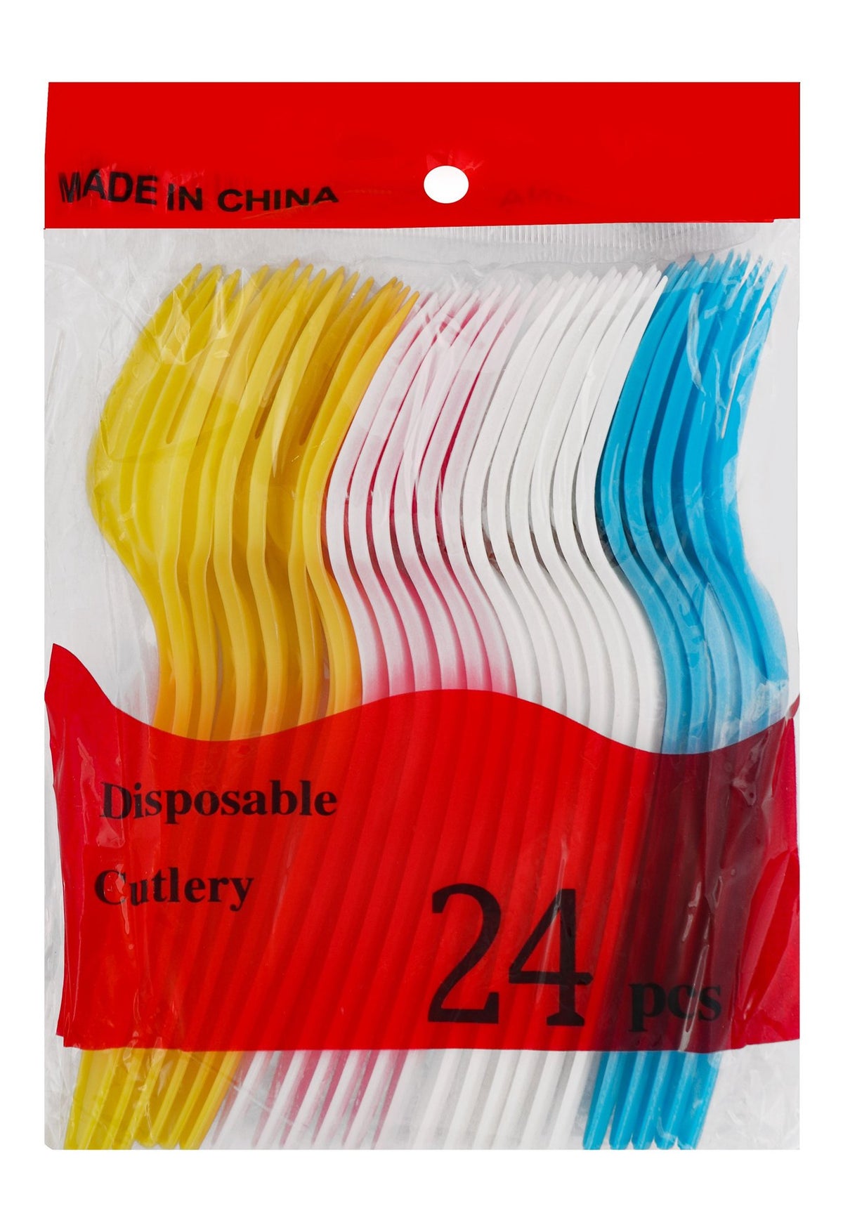 Viosarp Assorted Disposable Plastic Forks