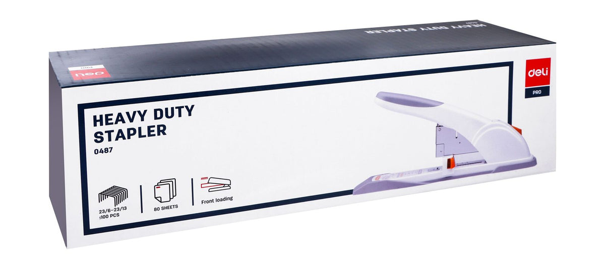 Deli Heavy-Duty Stapler – 80 Sheets, 0487