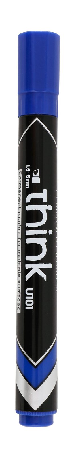 Deli Permanent Marker Chisel Tip – Blue