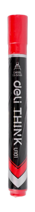 Permanent Marker Chisel Tip – Red