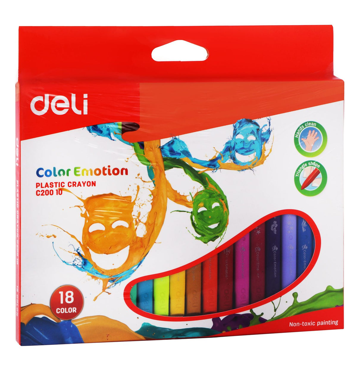 Deli Wax Crayons – 18 Colors, 20010