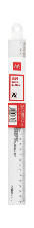 Deli Clear Ruler 30 cm, 6230