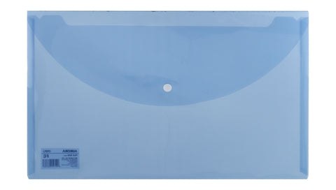 Deli Aurora FC Blue Plastic File Bag