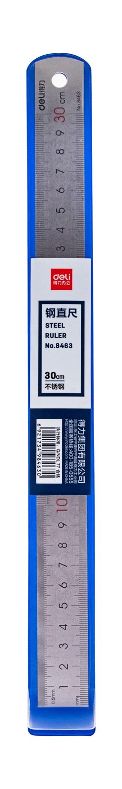 Deli Metal Ruler 30 cm, 8463