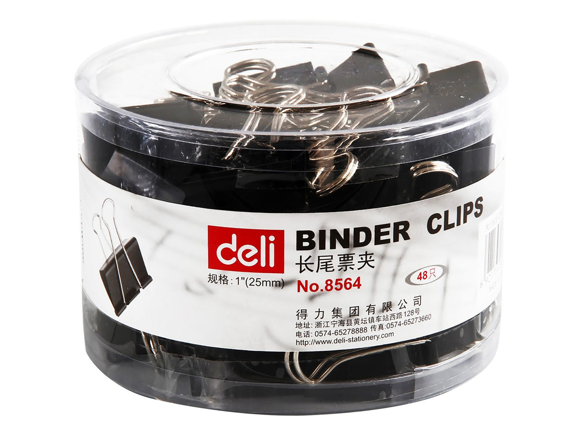 Deli Binder Clips Box 25 mm, No. 8564