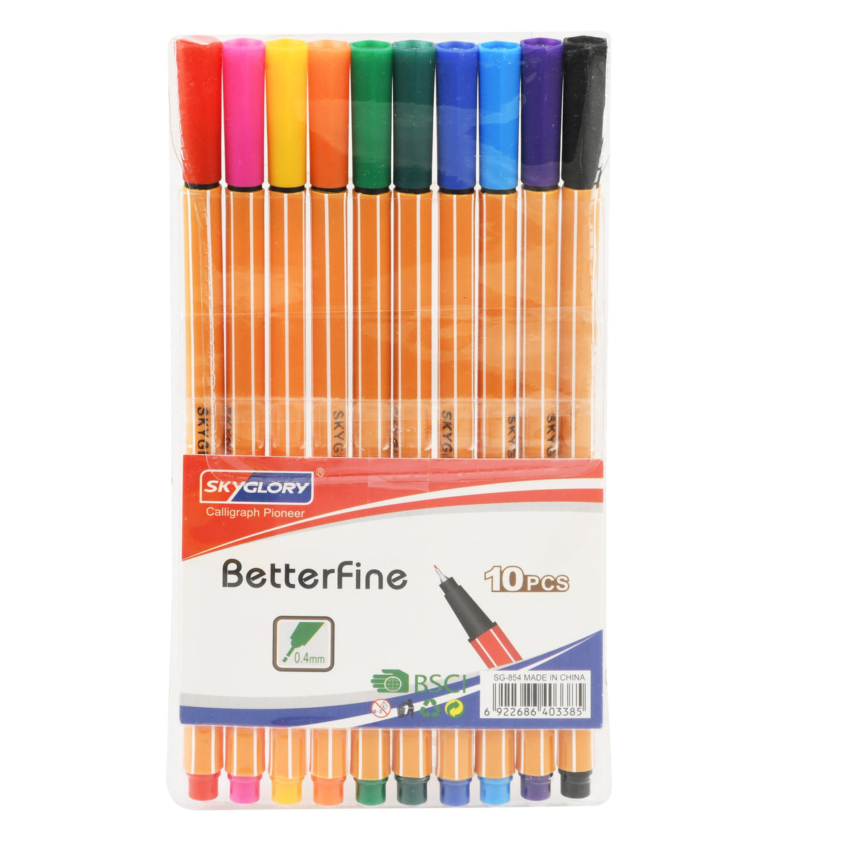 Sky Glory BetterFine Fine Liners 0.4 mm – 10 Pack
