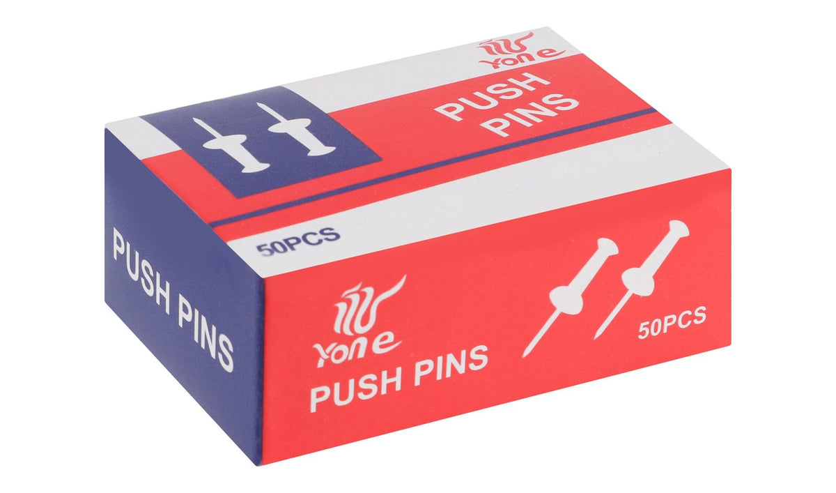 Colored Push Pins – 50 Pieces