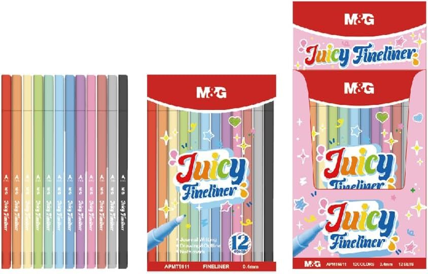 M&G Fineliner Set – 12 Pens