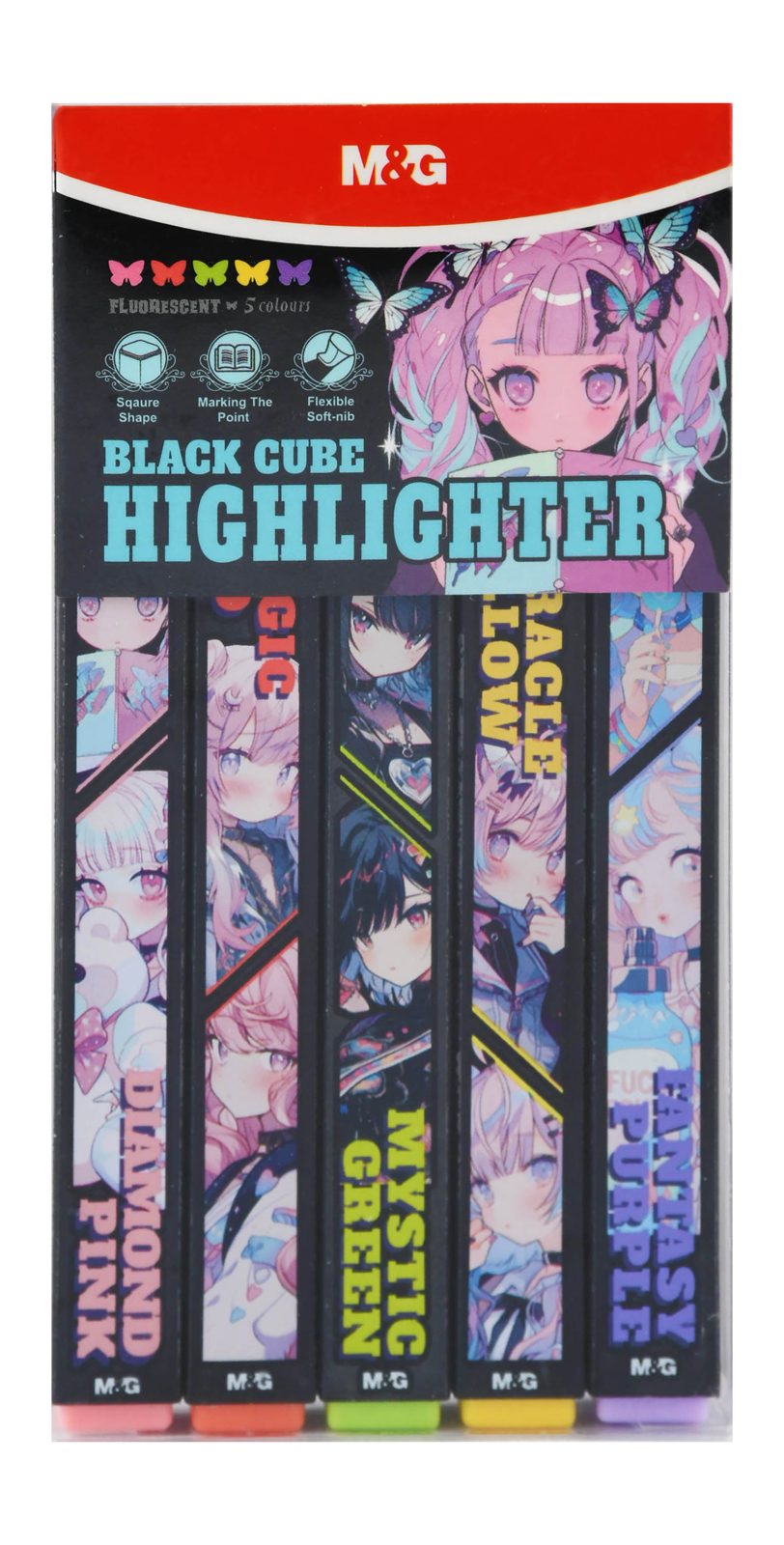 M&G Highlighter Set – 5 Pens, AHMU1675