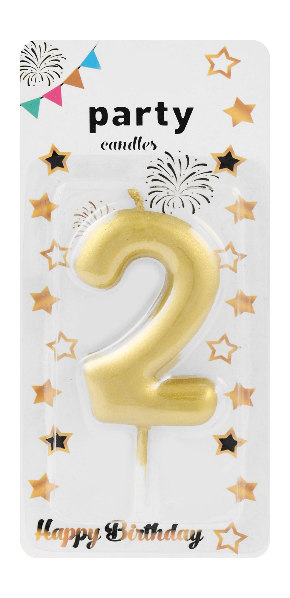 Party Golden Birthday Candle No.2
