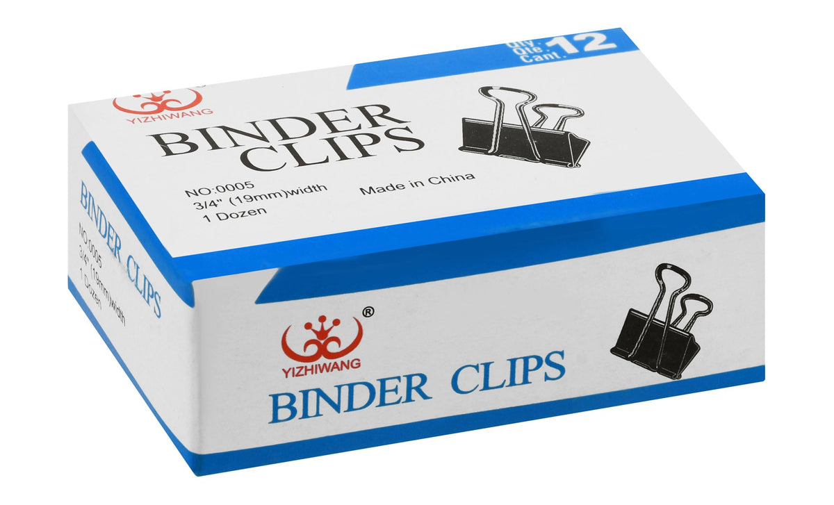 Yizhiwang Black 19mm Binder Clips