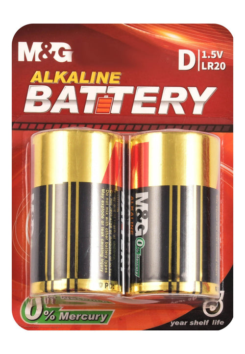M&G 1.5V D Alkaline Batteries