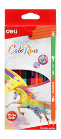 Deli Wooden Colored Pencils – 12 Colors, C00520