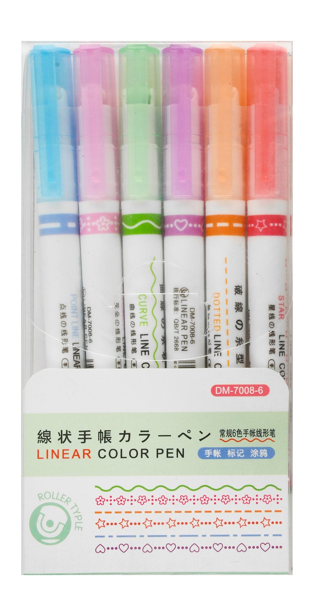 Linear Assorted Color Pens