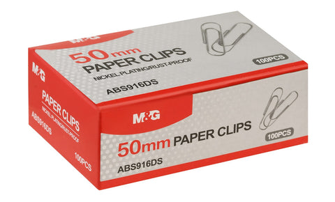 Nickel Binder Clips 50 mm, 916