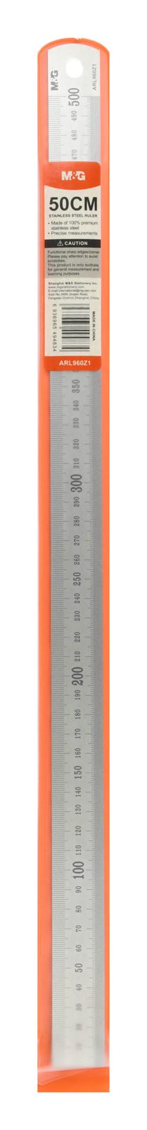 M&G Metal Ruler 50 cm