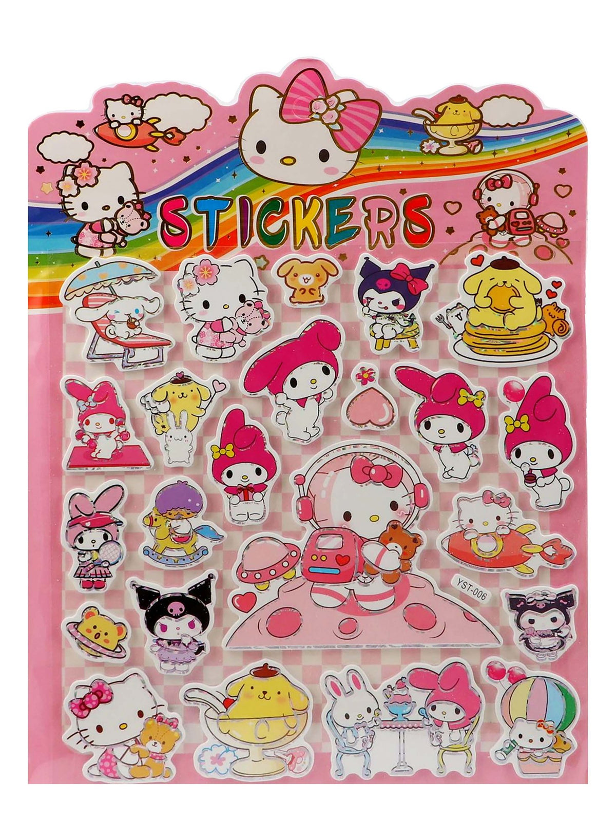 Assorted Kuromi Shaped Stickers