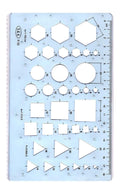 Samir & Aly Blue Combination Template Stencil Ruler