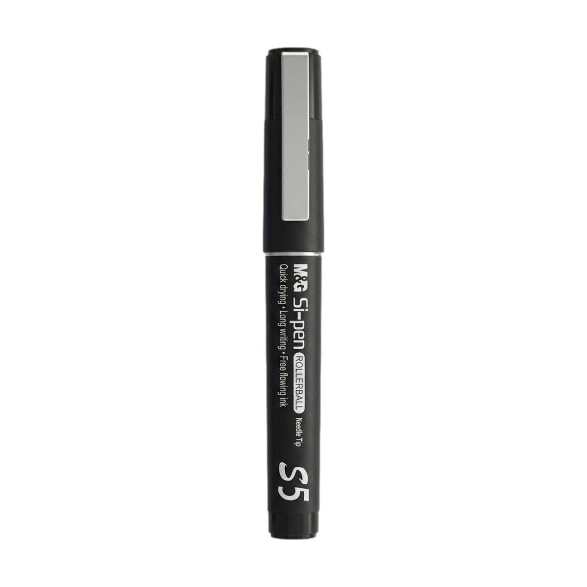 M&G Si-Pen Black Rollerball Pen 0.5mm