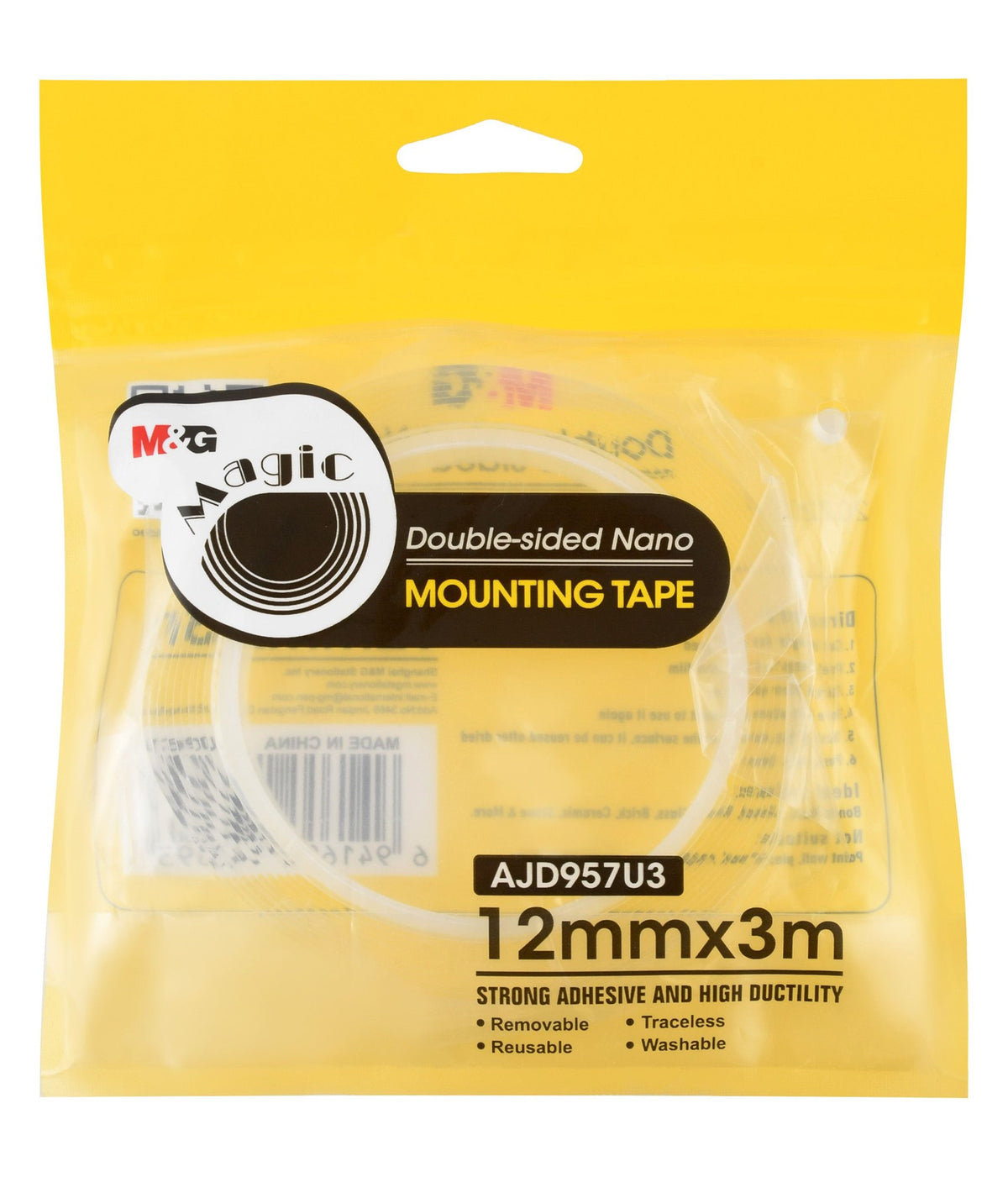 M&G Double-Sided Mounting Tape – 12mmx3m