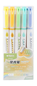 M&G Assorted Ink Bold & Fine Tip Double-Ended Highlighter Pens