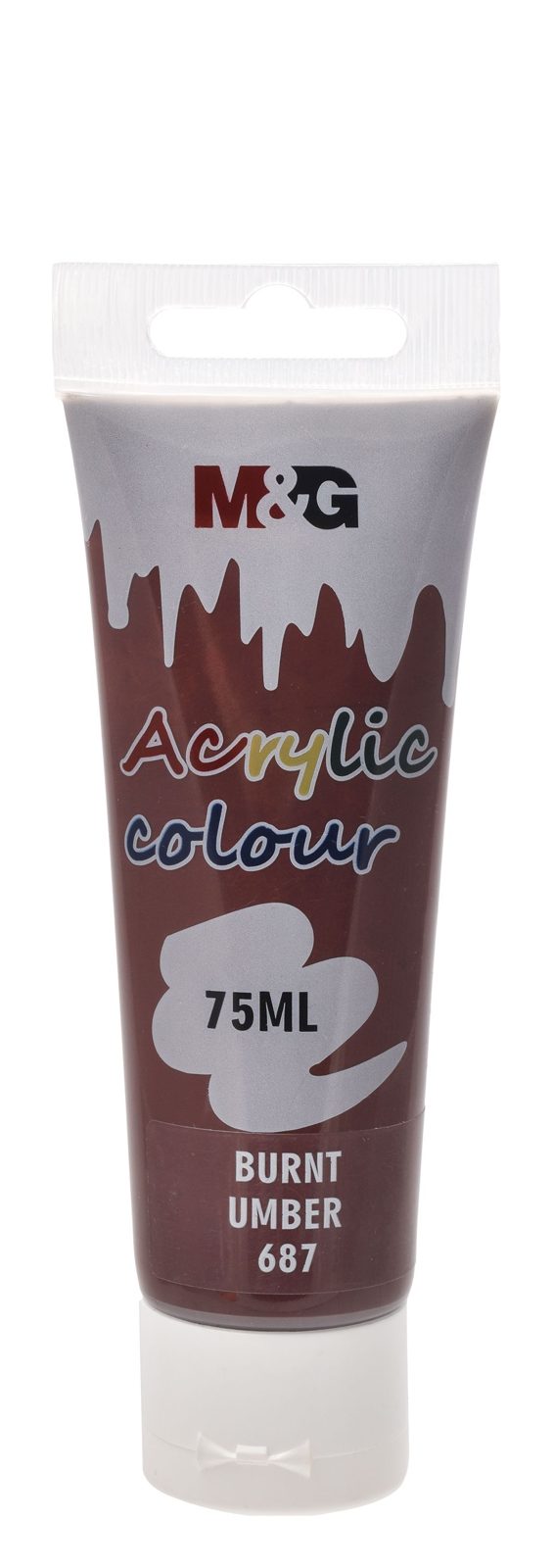M&G Acrylic Paint Tube 75 ml – Brown