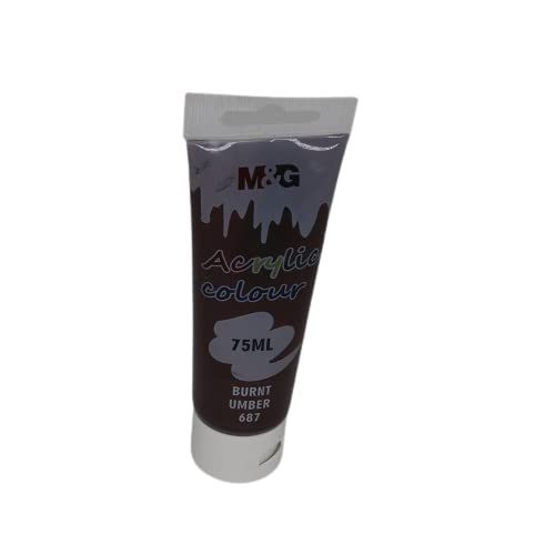 M&G Acrylic Paint Tube 75 ml – Brown